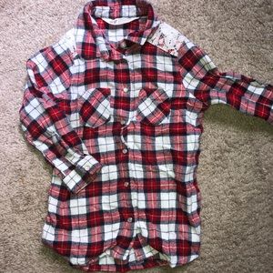 Beautiful plaid toddler girls shirt